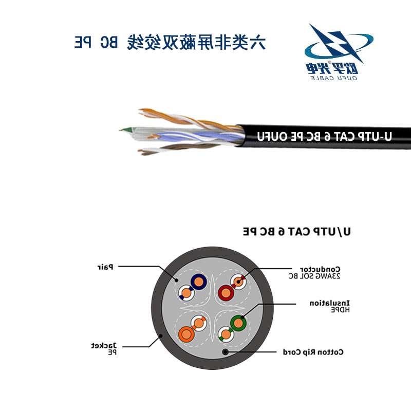 沧州市U/UTP6类4对非屏蔽室外电缆(23AWG)