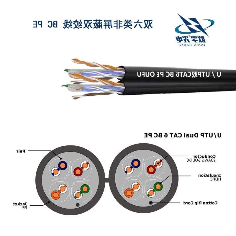 广西U/UTP6类双4对非屏蔽室外电缆(23AWG)