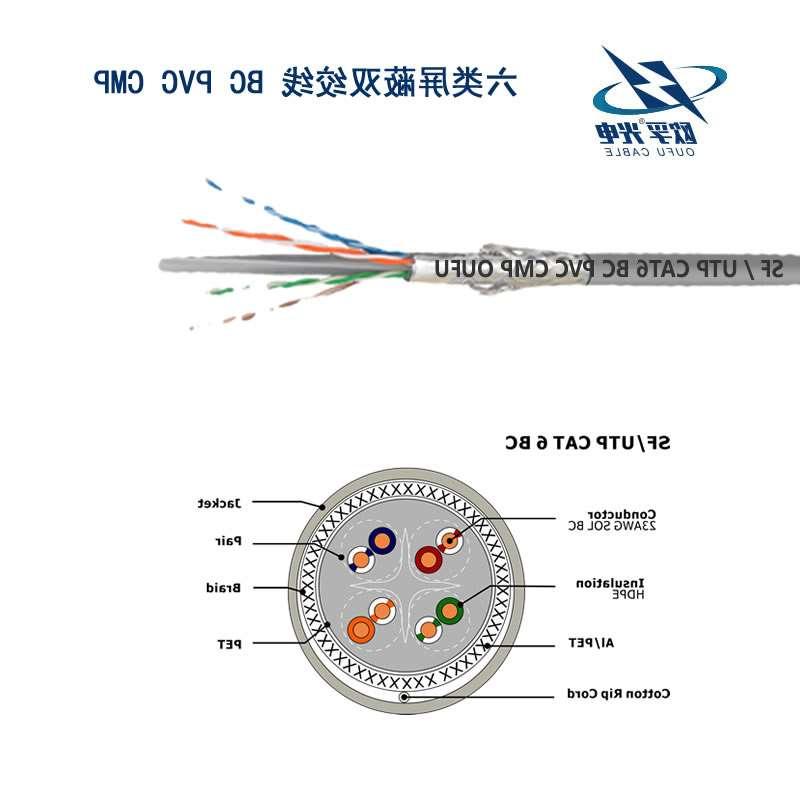 滁州市SF/UTP 6类4对双屏蔽电缆(23AWG)